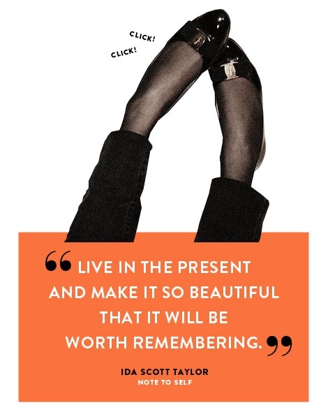 living in the present quote