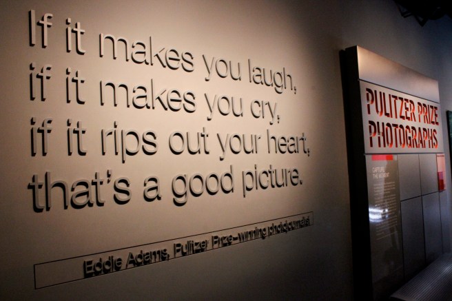 newseum - good photography quote