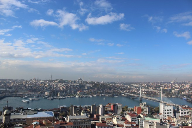 The top of Galata Tower...Hello, Istanbul.