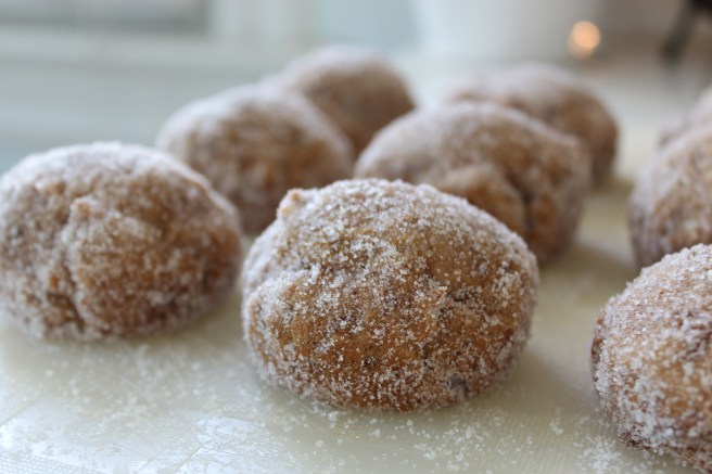 gingerbread cake donut holes - gf vegan