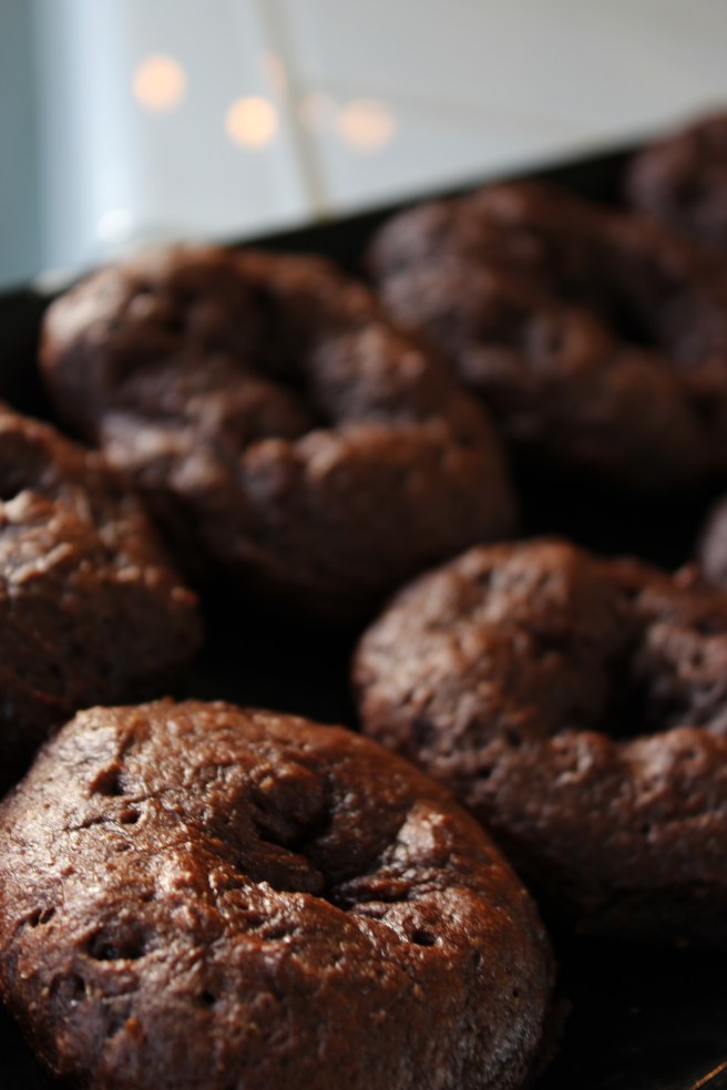 chocolate donuts - gf and vegan